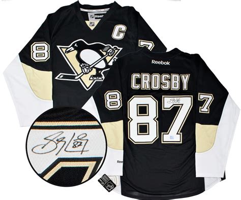 sidney crosby autographed jersey